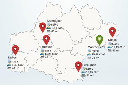 Le marché locatif de la région Languedoc-Roussillon-Midi-Pyrénées en 2015