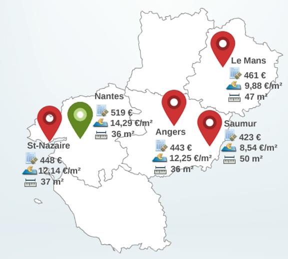 Le marché locatif des Pays de la Loire en 2015