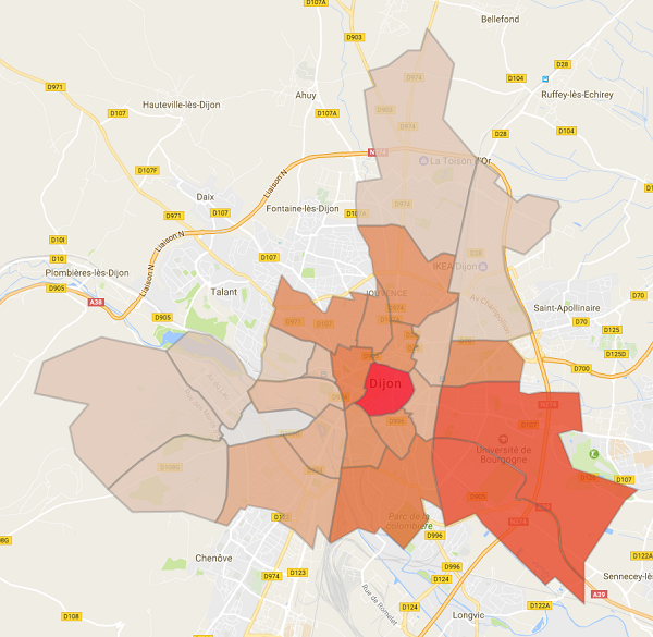 L'activité locative à Dijon en 2016