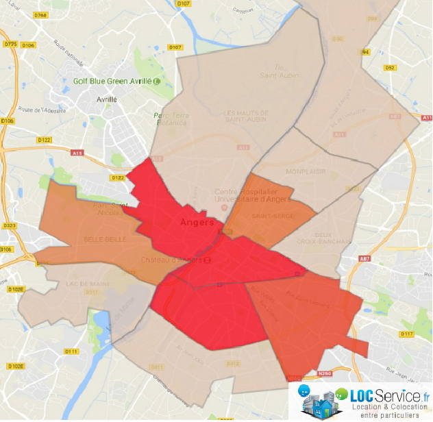 Activité locative à Angers en 2017